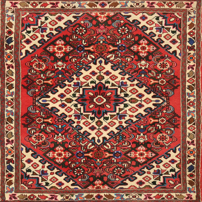 Square Traditional Red Persian Rug, tr2332