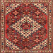 Square Traditional Red Persian Rug, tr2332