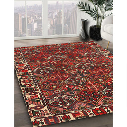 Traditional Red Persian Rug in Family Room, tr2333