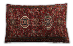 Traditional Classic Rectangular Cranberry Red Lumbar Throw Pillow, 13 inch by 19 inch, lbtr2334