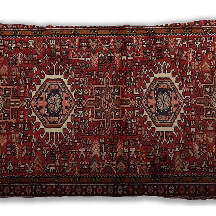 Traditional Classic Rectangular Cranberry Red Lumbar Throw Pillow, 13 inch by 19 inch, lbtr2334