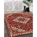 Traditional Orange Salmon Pink Persian Rug in Family Room, tr2337