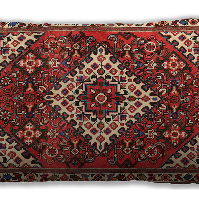 Traditional Classic Rectangular Orange Salmon Pink Lumbar Throw Pillow, 13 inch by 19 inch, lbtr2337