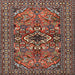 Square Traditional Camel Brown Persian Rug, tr2340