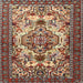 Square Traditional Light French Beige Brown Persian Rug, tr2341