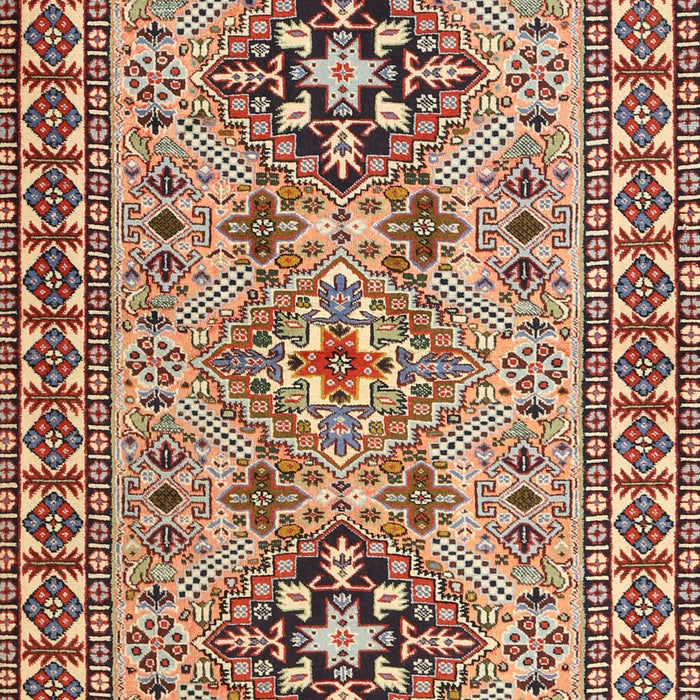 Traditional Saffron Red Persian Rug, tr2342
