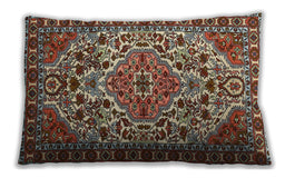 Traditional Classic Rectangular Light French Beige Brown Lumbar Throw Pillow, 13 inch by 19 inch, lbtr2343