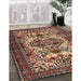 Machine Washable Traditional Saffron Red Rug in a Family Room, wshtr2344