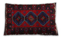 Traditional Classic Rectangular Black Lumbar Throw Pillow, 13 inch by 19 inch, lbtr2345