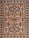 Machine Washable Traditional Red Brown Rug, wshtr2346