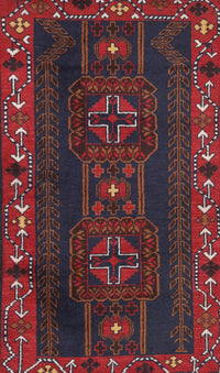 Machine Washable Traditional Tomato Red Rug, wshtr2347