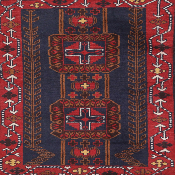 Square Traditional Red Persian Rug, tr2347