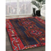 Traditional Red Persian Rug in Family Room, tr2347