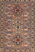 Machine Washable Traditional Light French Beige Brown Rug, wshtr2349