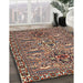 Machine Washable Traditional Light French Beige Brown Rug in a Family Room, wshtr2349