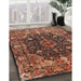 Machine Washable Traditional Peru Brown Rug in a Family Room, wshtr234