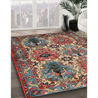 Traditional Saffron Red Persian Rug, tr2350