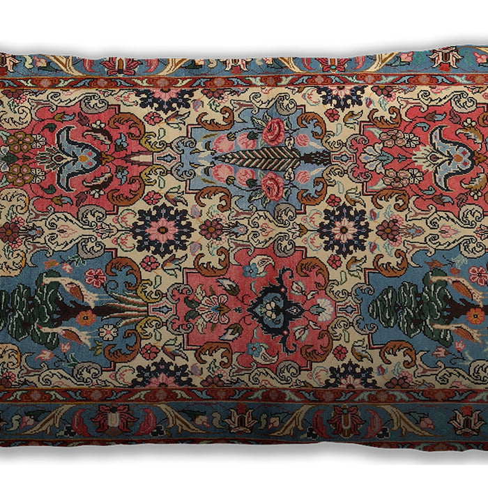 Traditional Classic Rectangular Saffron Red Lumbar Throw Pillow, 13 inch by 19 inch, lbtr2350