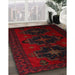 Machine Washable Traditional Tomato Red Rug in a Family Room, wshtr2353