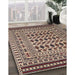 Machine Washable Traditional Bakers Brown Rug in a Family Room, wshtr2355