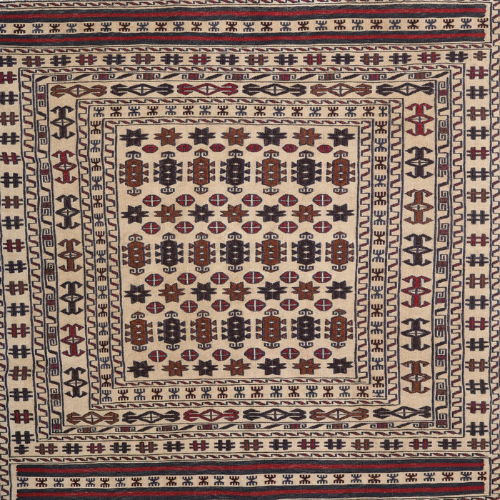 Square Traditional Bakers Brown Persian Rug, tr2355