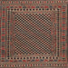 Square Traditional Red Southwestern Rug, tr2356