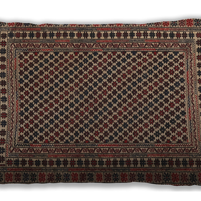 Traditional Classic Rectangular Red Lumbar Throw Pillow, 13 inch by 19 inch, lbtr2356