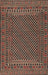 Machine Washable Traditional Night Red Rug, wshtr2356