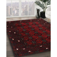 Traditional Charcoal Black Persian Rug, tr2358