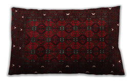 Traditional Classic Rectangular Charcoal Black Lumbar Throw Pillow, 13 inch by 19 inch, lbtr2358