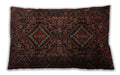 Traditional Classic Rectangular Dark Brown Lumbar Throw Pillow, 13 inch by 19 inch, lbtr2359