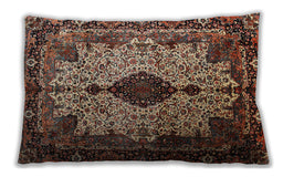 Traditional Classic Rectangular Camel Brown Lumbar Throw Pillow, 13 inch by 19 inch, lbtr235