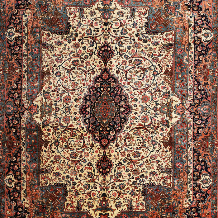 Machine Washable Traditional Camel Brown Rug, wshtr235