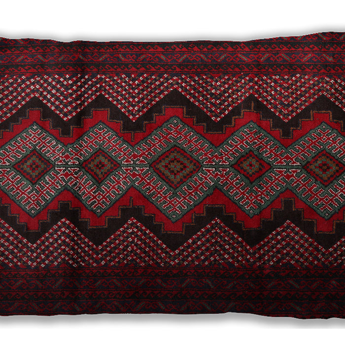 Traditional Classic Rectangular Tomato Red Lumbar Throw Pillow, 13 inch by 19 inch, lbtr2360