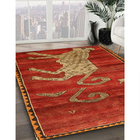 Traditional Red Animal Rug, tr2361