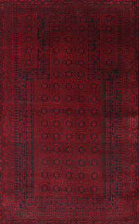 Machine Washable Traditional Dark Scarlet Red Rug, wshtr2362