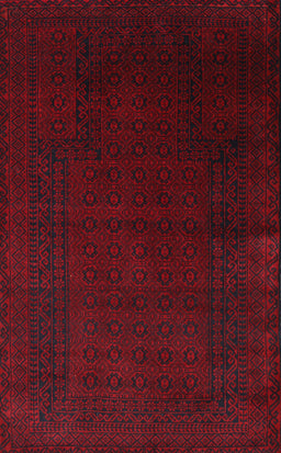 Machine Washable Traditional Dark Scarlet Red Rug, wshtr2362