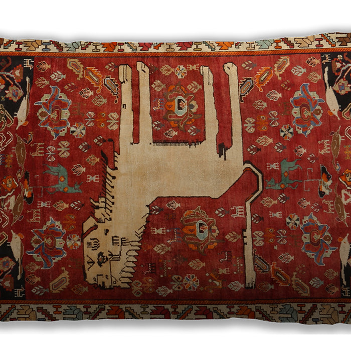Traditional Classic Rectangular Red Lumbar Throw Pillow, 13 inch by 19 inch, lbtr2363