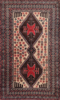 Machine Washable Traditional Dark Almond Brown Rug, wshtr2364