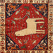 Square Traditional Red Persian Rug, tr2365