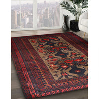 Traditional Reddish Brown Persian Rug, tr2366