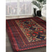 Traditional Reddish Brown Persian Rug in Family Room, tr2366
