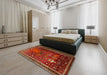 Machine Washable Traditional Red Rug in a Bedroom, wshtr2368