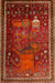 Machine Washable Traditional Red Rug, wshtr2368