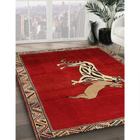 Traditional Red Animal Rug, tr2369