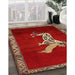 Traditional Red Animal Rug in Family Room, tr2369