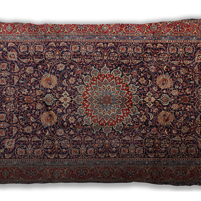 Traditional Classic Rectangular Orange Salmon Pink Lumbar Throw Pillow, 13 inch by 19 inch, lbtr236
