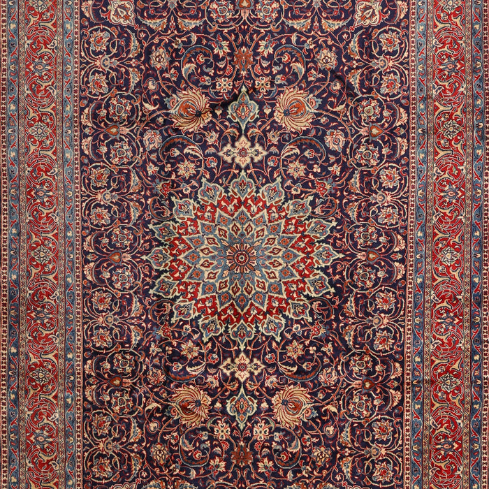 Traditional Orange Salmon Pink Medallion Rug, tr236