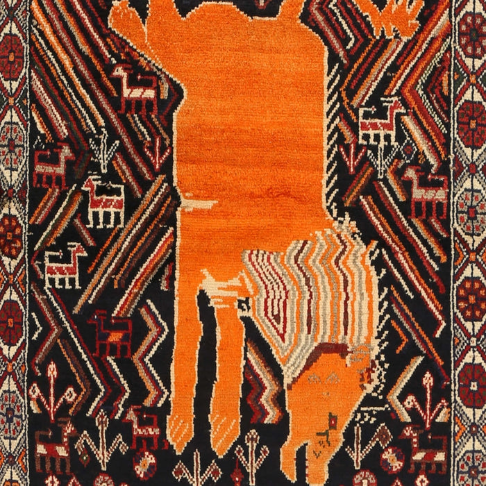 Traditional Red Animal Rug, tr2370