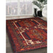 Machine Washable Traditional Chestnut Brown Rug in a Family Room, wshtr2371